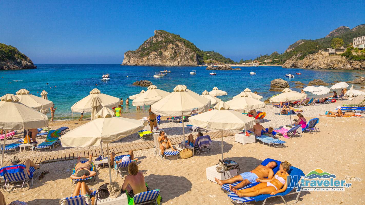 Agia Triada Beach Palaiokastritsa Corfu Island MyTraveler Gr